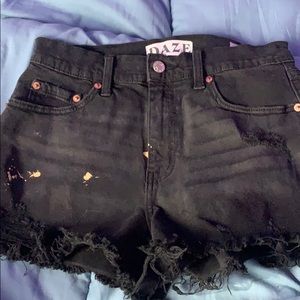 denim bleach shorts🧡